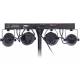 Prenosný set 2-och farebných LED svetiel a 2-och moon flower LED efektov * DMX512