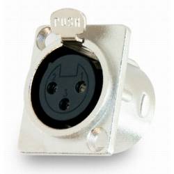 XLR zásuvka (samica) panelová