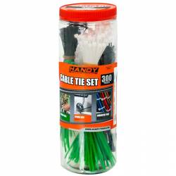 Zväzkovač káblov sada 300 ks / balík