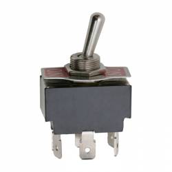 Páčkový prepínač 2 obvody 10 A - 250 V ON - ON s predným panelom