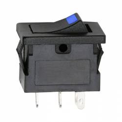 Kolískový prepínač 1 obvod 15 A - 12 V DC OFF-ON modrá LED