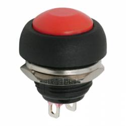Tlačidlo 1 obvod 1 A - 250 V OFF - (ON) červené