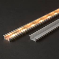 Kryt LED hliníkového profilu lišty priehľadný 2000 mm