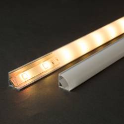 LED hliníkový profil lišta 1000 x 16 x 16 mm šikmý rohový profil