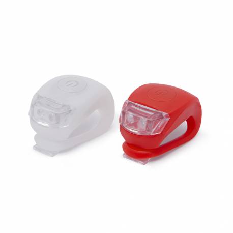Sada LED lámp na bicykel so silikónovým obalom 2 ks / blister