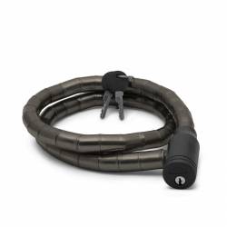 Zámka na bicykel 18 mm / 100 cm čierna