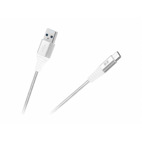 Kábel REBEL USB / USB-C RB-6001-100-W 1m biely