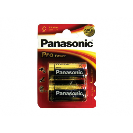Batéria C (R14) alkalická PANASONIC Pro Power LR14 (blistr 2ks)