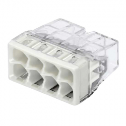 Svorka Wago, 2273-208, 0,5 - 2,5 mm2, 8-pólový, transparentná/biela