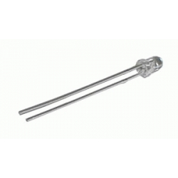 LED 3mm bílá 6800mcd/25° čirá