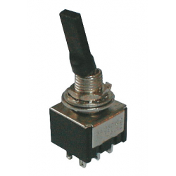 Prepínač páčkový 3pol./6pin ON-OFF-ON plastic