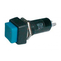 Prepínač tlačidlo štvorec OFF-(ON) 250V/1A modré