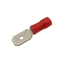 Konektor faston 6.3mm, vodič 0.5-1.5mm červený