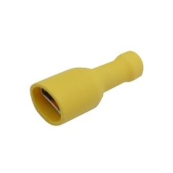 Zdierka faston 6.3mm izol., vodič 4.0-6.0mm žltá