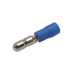 Konektor kruhový 4mm, vodič 1.5-2.5mm modrý