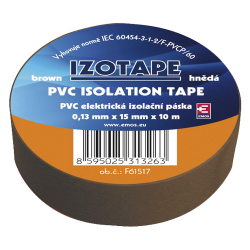Páska izolačná PVC 15/10m hnedá EMOS