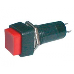 Prepínač tlačidlo štvorec ON-OFF 250V/1A červené