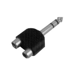 Redukcia Jack 6.3 stereo/ 2xCINCH zdierka