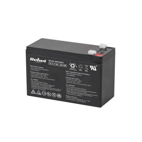 Baterie olověná 12V/ 7.0Ah REBEL