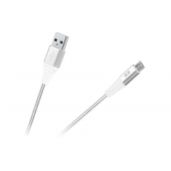 Kábel REBEL USB / Micro USB RB-6000-050-W 0,5m biely