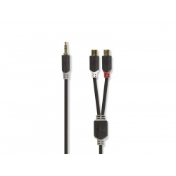 Kábel NEDIS JACK 3.5 stereo/2xCINCH 0,2m