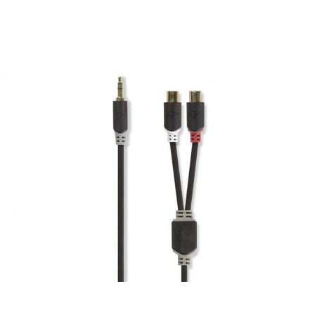 Kábel NEDIS JACK 3.5 stereo/2xCINCH 0,2m