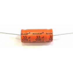 33uF Kondezátor axial * 100V 