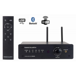 Stereo zosilňovač triedy D * 2×50W/4Ohm * WIFI internetové rádio, podcasty * USB/MP3/BT