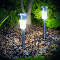 LED solárna lampa do exteriéru 190 x 45 mm kov