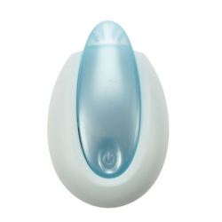 Svietidlo - nočné LED svetlo do zásuvky 230V oblé, vypínač, modré WL87B