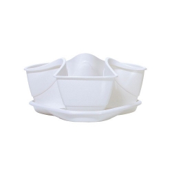 Kvetináč COUBI biely 29,5cm