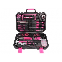 Sada náradia SIXTOL SX3027 HOME PINK 128 128ks