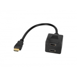 Redukcia HDMI - 2x HDMI CABLETECH KOM0950 0,2m