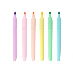 Zvýrazňovač EASY FLASH PASTEL moderný tvar 6ks