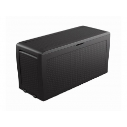 Box záhradný KETER Samoa Rattan Box 270l Graphite