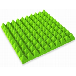 akustický molitan ihlan zelený * tlmiaci materiál * 50x50x5cm