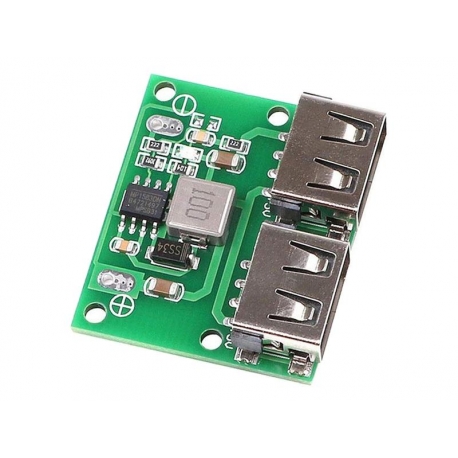 Napájací modul, step-down menič 5V/3A, 2x USB