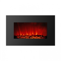 Elektrický nástenný krb - ohrievač + LED - 91 x 15 x 56 cm