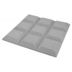 Akustický molitan * tlmiaci materiál * vzor čokoláda * šedý * 50x50x5cm
