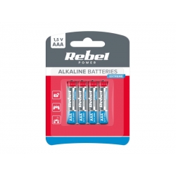 Batéria AAA (R03) alkalická REBEL EXTREME Alkaline Power 4BP BAT0096B