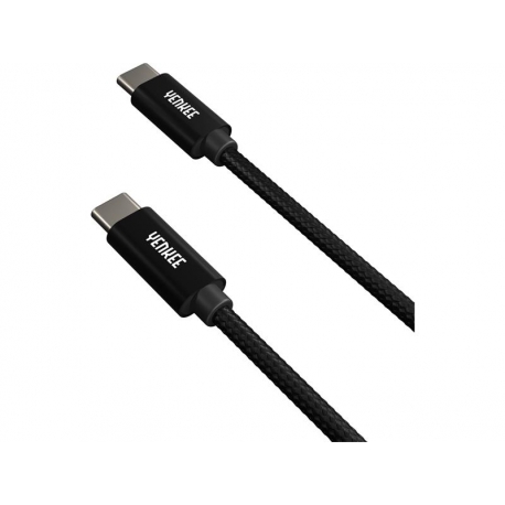 Kábel YENKEE YCU C02 BK USB-C 2.0/USB-C 0,2m