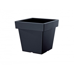 Kvetináč PROSPERPLAST LOFLY LOW antracit 19,3cm