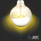 Žiarovka Filament LED E27 5W G125 biela teplá V-TAC VT-2205 Smoky Glass