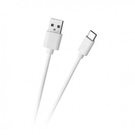 Kábel USB - USB typ C 1m biely