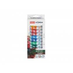 Akrylové farby EASY CREATIVE 12 farieb 12ml