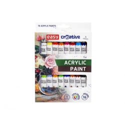 Akrylové farby EASY CREATIVE 16 farieb 12ml