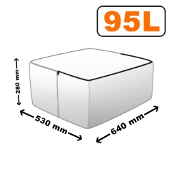 Úložný box pod posteľ 53x64x28cm