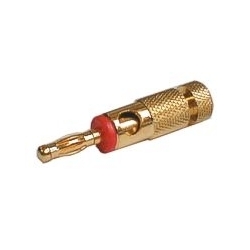 Banánik kov zlatý + svorka červený