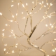 LED dekorácia na stôl v tvare stromu - teplá biela - dotykové tlačidlá, na batérie