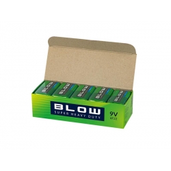 Batéria 9V (6LR61) Zn-Cl BLOW Super Heavy Duty 10x 1ks / blister